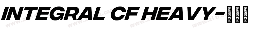 Integral CF Heavy字体转换